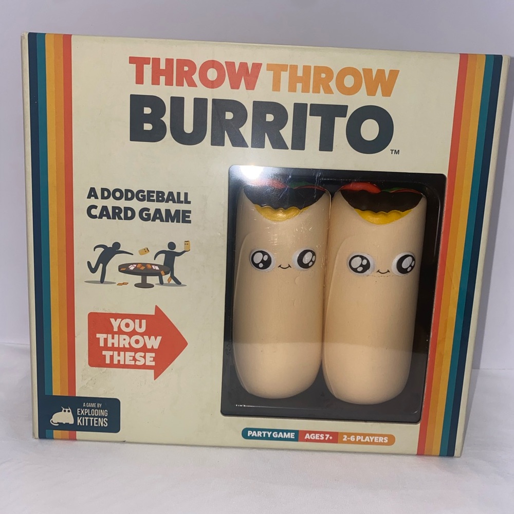 Exploding Kittens Throw Throw Burrito Card Game - Beige